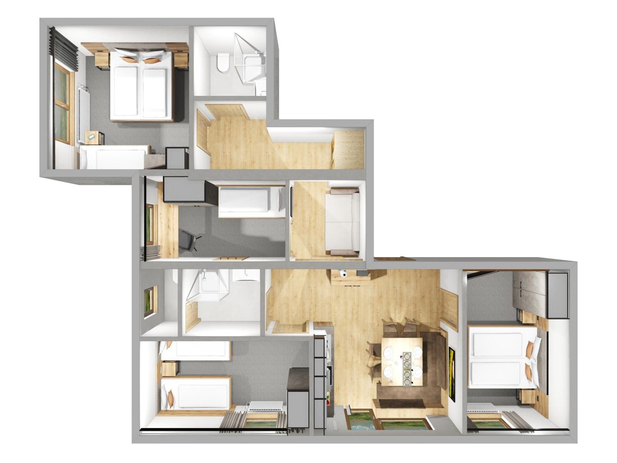 Apartament Haus Enzian Fiss Zewnętrze zdjęcie